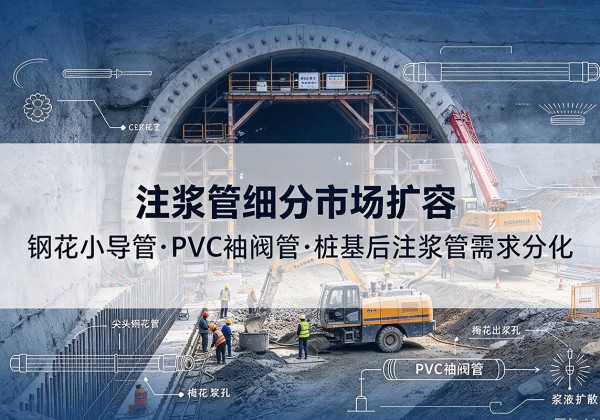 万安注浆管细分市场扩容，隧道钢花小导管、PVC 袖阀管、桩基后注浆管需求分化